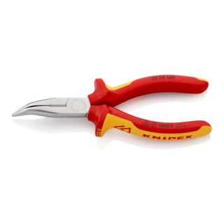 Pinces à becs demi-ronds avec tranchant, (pinces radio) Knipex