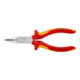 Pinces à becs demi-ronds avec tranchant, (pinces radio) Knipex