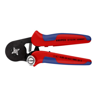Pinces à sertir auto-ajustables pour embouts de câble, avec accès latéral Knipex