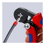 Pinces à sertir auto-ajustables pour embouts de câble, avec accès latéral Knipex-4