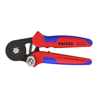 Pinces à sertir auto-ajustables pour embouts de câble, avec accès latéral Knipex