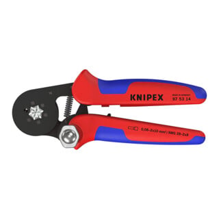 Pinces à sertir auto-ajustables pour embouts de câble, avec accès latéral Knipex