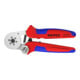 Pinces à sertir auto-ajustables pour embouts de câble, avec accès latéral Knipex