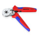 KNIPEX 97 55 14 Pince à sertir auto-ajustable pour embouts de câbles à entrée latérale avec douilles à plusieurs composants chromées 180 mm-2
