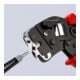 Pinces à sertir auto-ajustables pour embouts de câble, introduction frontale Knipex