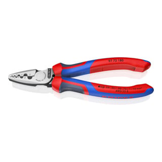 Pinces à sertir pour cosses, Avec sertissage à ergot Knipex