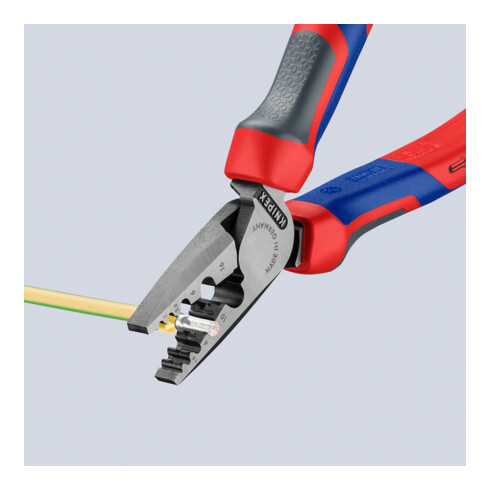 Pinces à sertir pour cosses, Avec sertissage à ergot Knipex