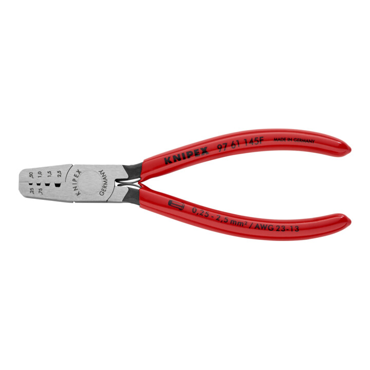 Pinces à sertir pour cosses, Avec sertissage trapézoïde Knipex