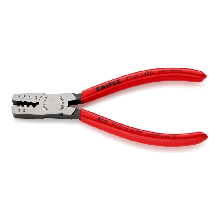 Pinces à sertir pour cosses, Avec sertissage trapézoïde Knipex