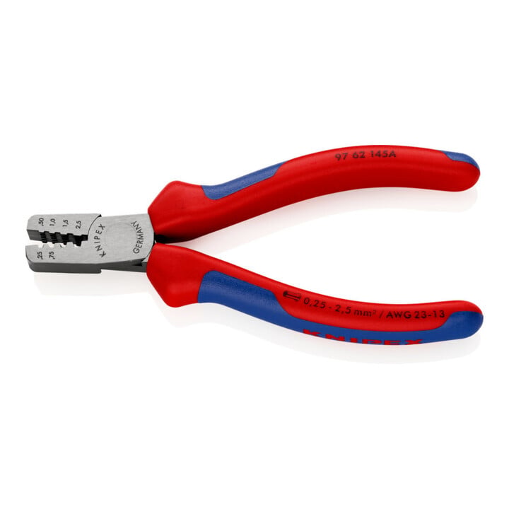 Pinces à sertir pour cosses, Avec sertissage trapézoïde Knipex