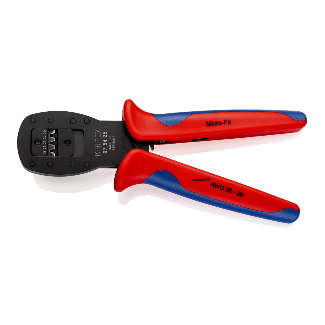 Pinces à sertir pour micro-connecteurs, sertissage parallèle Knipex