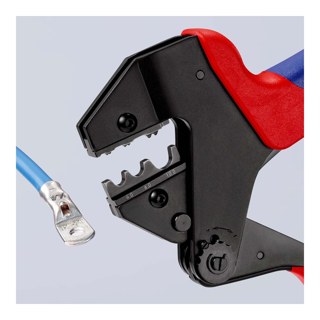 Pinces à sertir universelles, pour matrices de sertissage interchangeables Knipex
