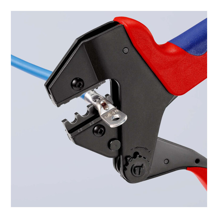 Pinces à sertir universelles, pour matrices de sertissage interchangeables Knipex