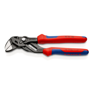 KNIPEX Pince Clé à molette Pince et clé en un seul outil noir atramentisée