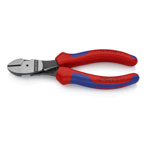 Pince coupante diagonale KNIPEX à forte démultiplication, polie