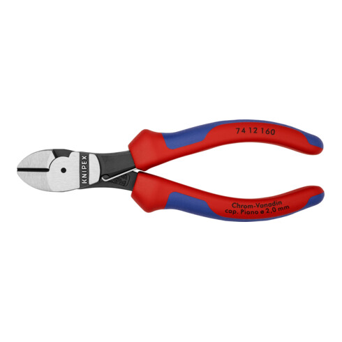Pince coupante diagonale KNIPEX à forte démultiplication, polie