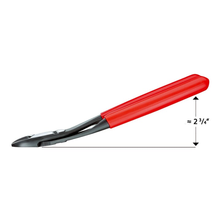 Pinces coupantes de côté à forte démultiplication Knipex