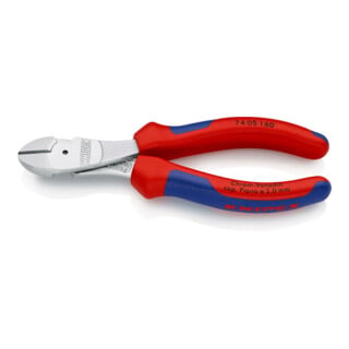 Pinces coupantes de côté à forte démultiplication Knipex