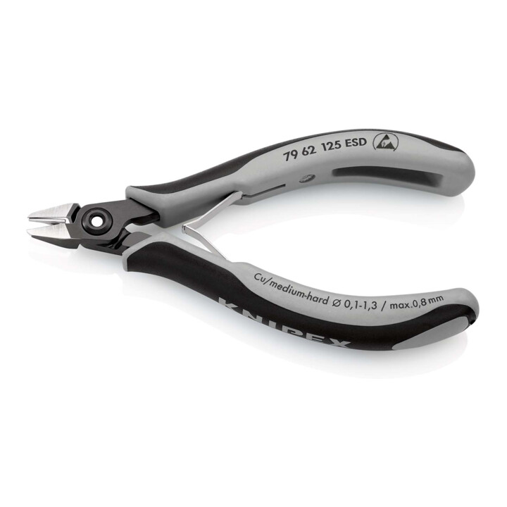 Pinces coupantes de côté de précision pour l'électronique ESD Knipex