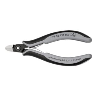 Pinces coupantes de côté de précision pour l'électronique ESD Knipex