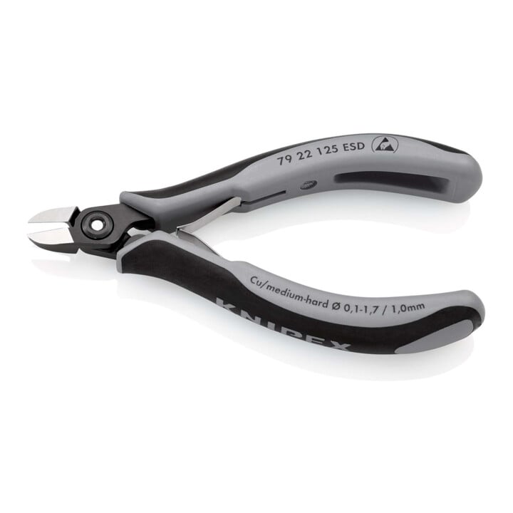 Pinces coupantes de côté de précision pour l'électronique ESD Knipex
