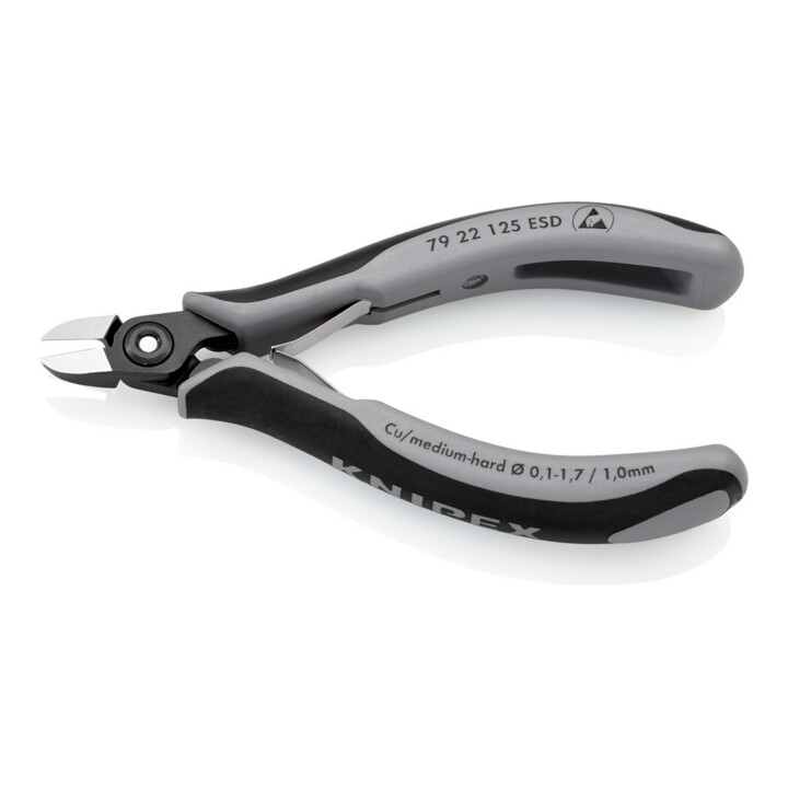 Pinces coupantes de côté de précision pour l'électronique ESD Knipex