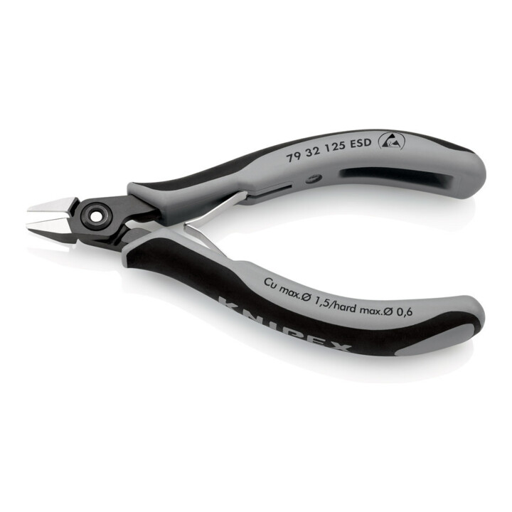 Pinces coupantes de côté de précision pour l'électronique ESD Knipex