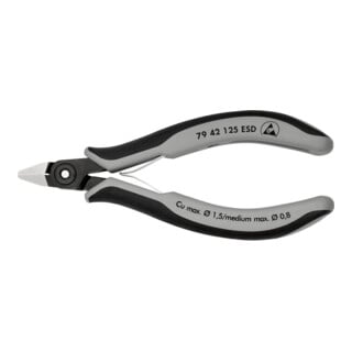 Pinces coupantes de côté de précision pour l'électronique ESD Knipex