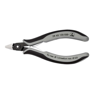 Pinces coupantes de côté de précision pour l'électronique ESD Knipex