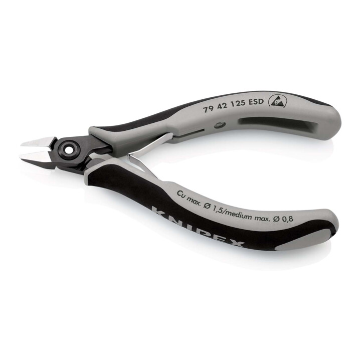 Pinces coupantes de côté de précision pour l'électronique ESD Knipex