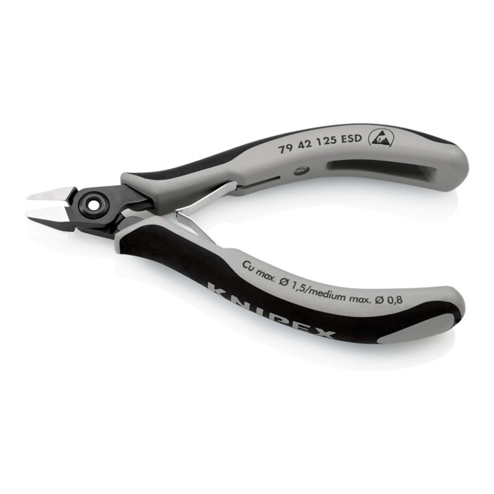 Pinces coupantes de côté de précision pour l'électronique ESD Knipex