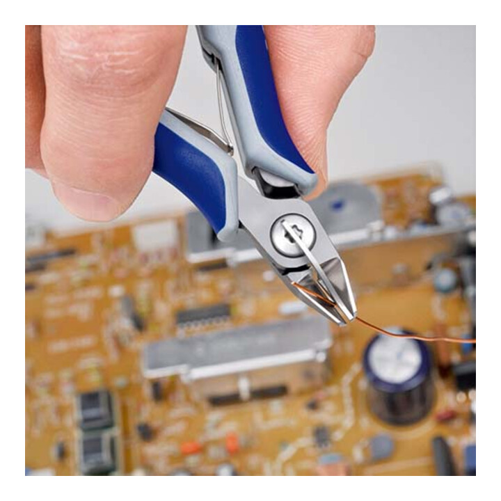 Pinces coupantes de côté de précision pour l'électronique Knipex