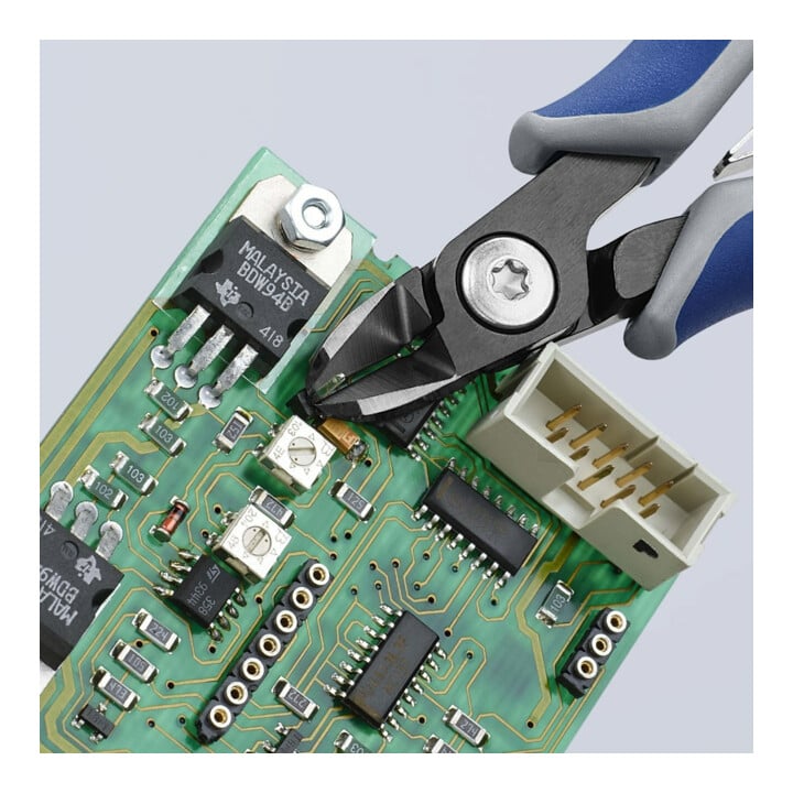 Pinces coupantes de côté de précision pour l'électronique Knipex