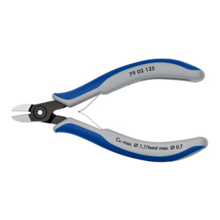 Pinces coupantes de côté de précision pour l'électronique Knipex