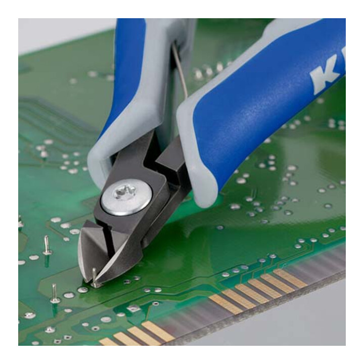 Pinces coupantes de côté de précision pour l'électronique Knipex