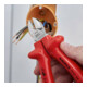 Cisailles latérales chromées 180mm isolées par trempage Knipex gauche-3