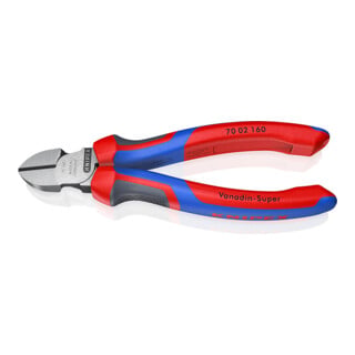 Knipex Pince coupante noire, polie, avec poignées multi-composants