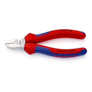KNIPEX Coupeuse latérale chromée