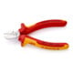Les pinces coupantes latérales Knipex testées par le VDE-2
