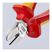 Les pinces coupantes latérales Knipex testées par le VDE-4
