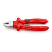 Cisailles latérales chromées 180mm isolées par trempage Knipex gauche