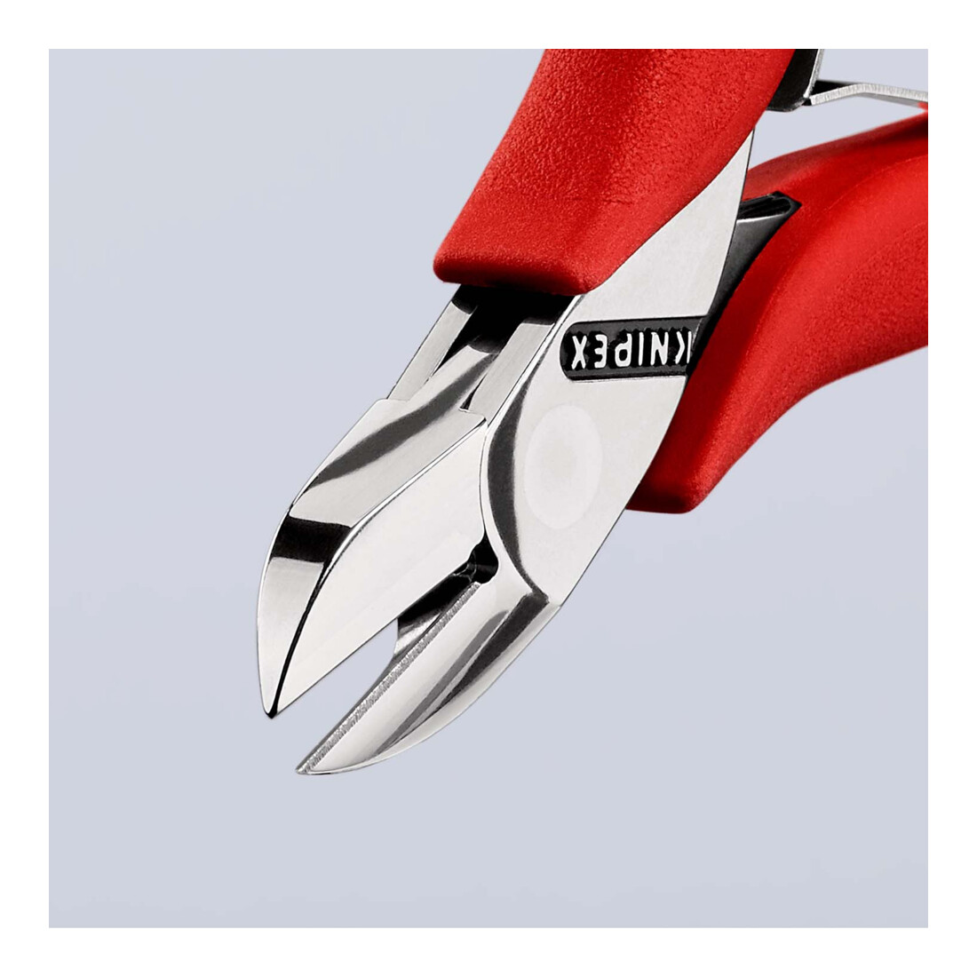 Pinces coupantes de côté pour l’électronique, Avec charnière entrepassée Knipex
