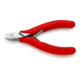 Pinces coupantes de côté pour l’électronique, Avec charnière entrepassée Knipex