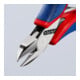 Pinces coupantes de côté pour l’électronique, Avec charnière entrepassée Knipex