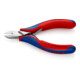 Pinces coupantes de côté pour l’électronique, Avec charnière entrepassée Knipex