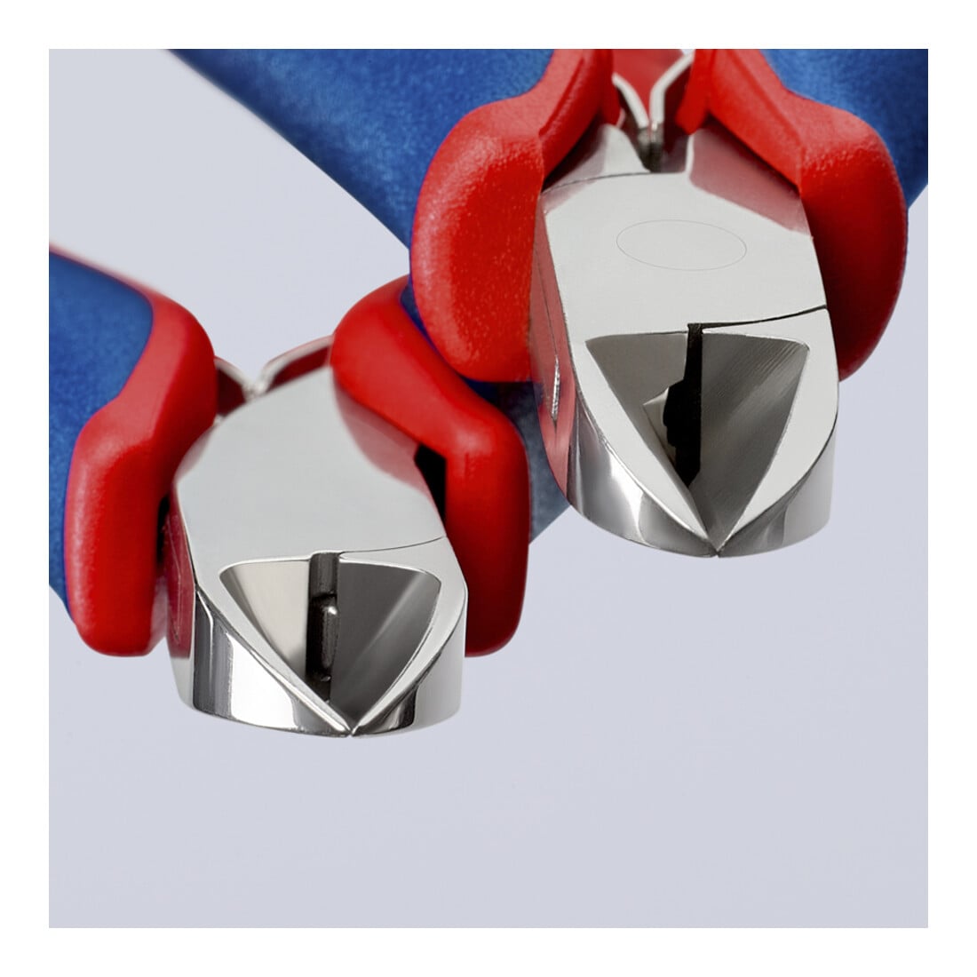 Pinces coupantes de côté pour l’électronique, Avec charnière entrepassée Knipex
