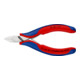 Pinces coupantes de côté pour l’électronique, Avec charnière entrepassée Knipex