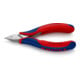 Pinces coupantes de côté pour l’électronique, Avec charnière entrepassée Knipex