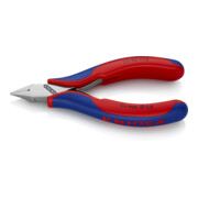 Pinces coupantes de côté pour l’électronique, Avec charnière entrepassée Knipex