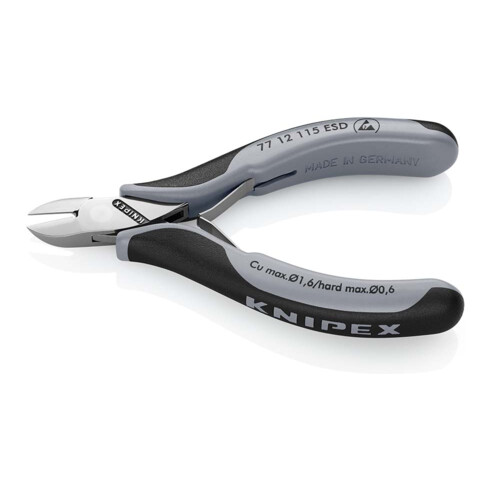 Pinces coupantes de côté pour l’électronique ESD Knipex